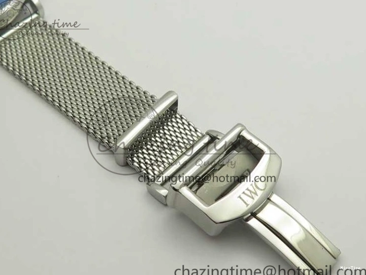 MIROTIME 0225 FastDry Portofino IW356501 SS V3 MK 1:1 Best Edition Black Dial On SS Mesh Bracelet MIYOTA 7195